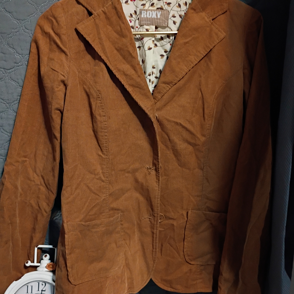 Roxy Women's Tan Corduroy Blazer